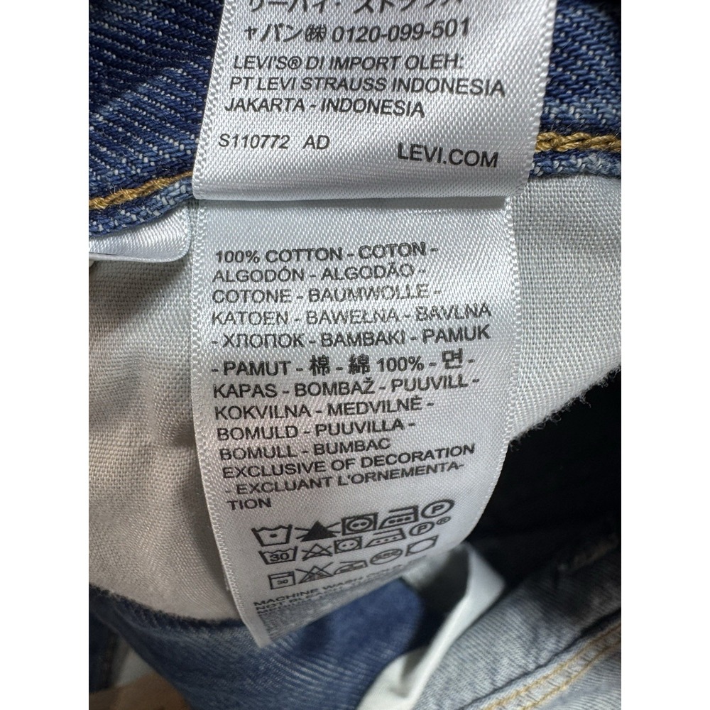 Levi Cinch Baggy Jeans Womens 31x31 Medium Wash Loose Wide Leg NWT - Picture 10 of 11
